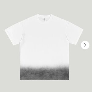 Comfortable Gradient T-Shirt, White, Black